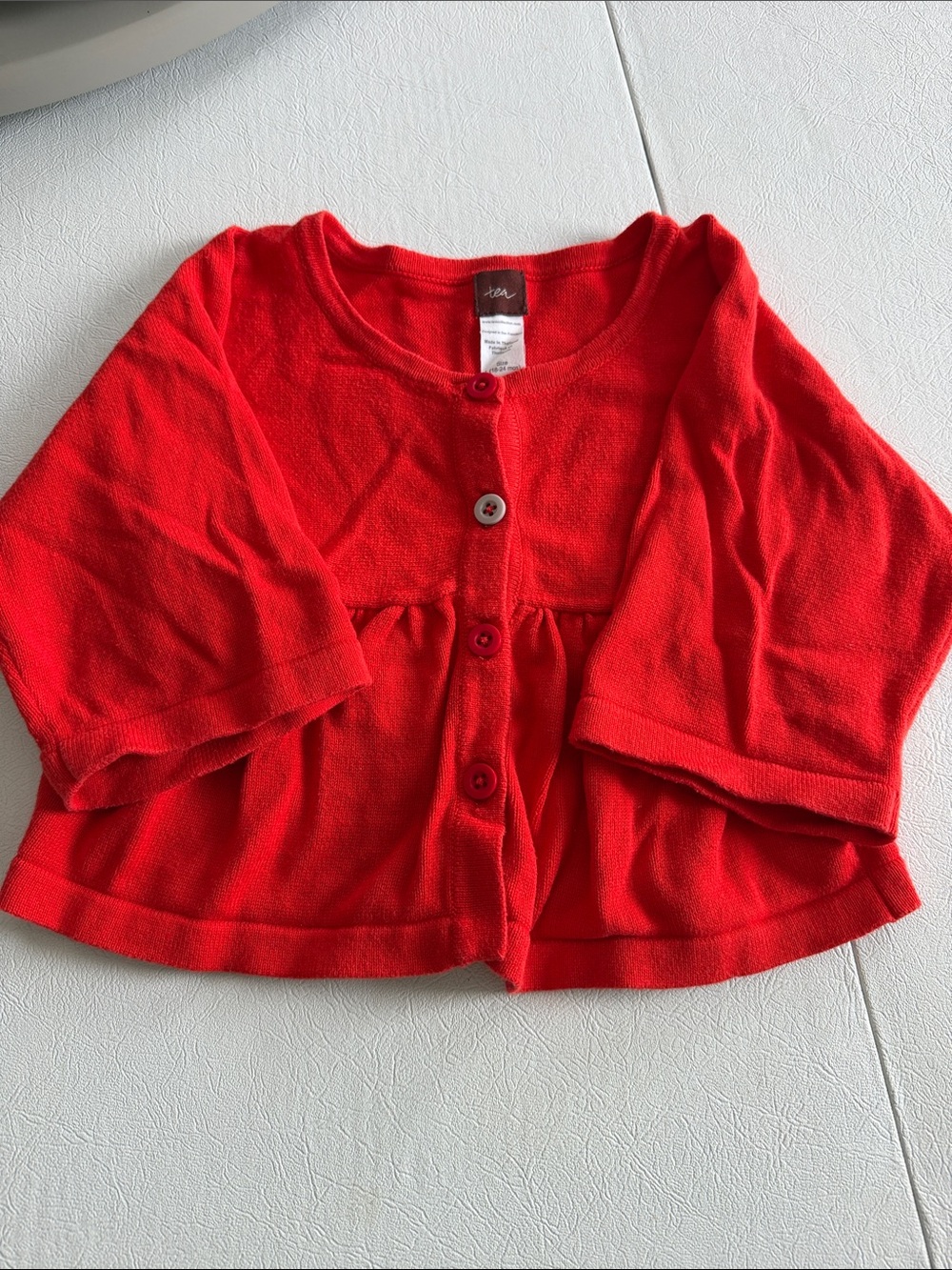 18-24 months TEA Baby/Toddler Button-Front Cardigan